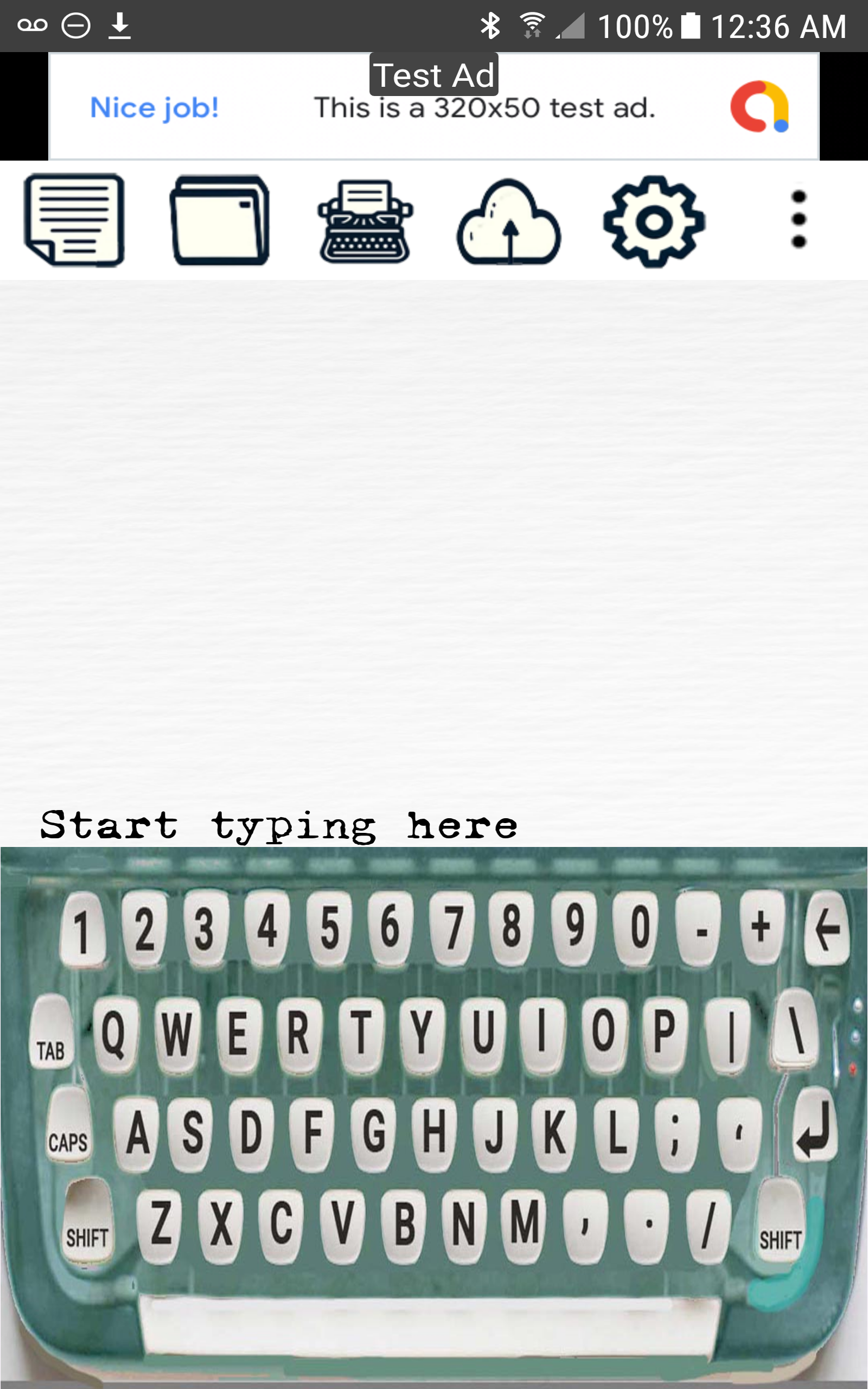 Typewriter Interface Typewriter Journal - App on Amazon Appstore