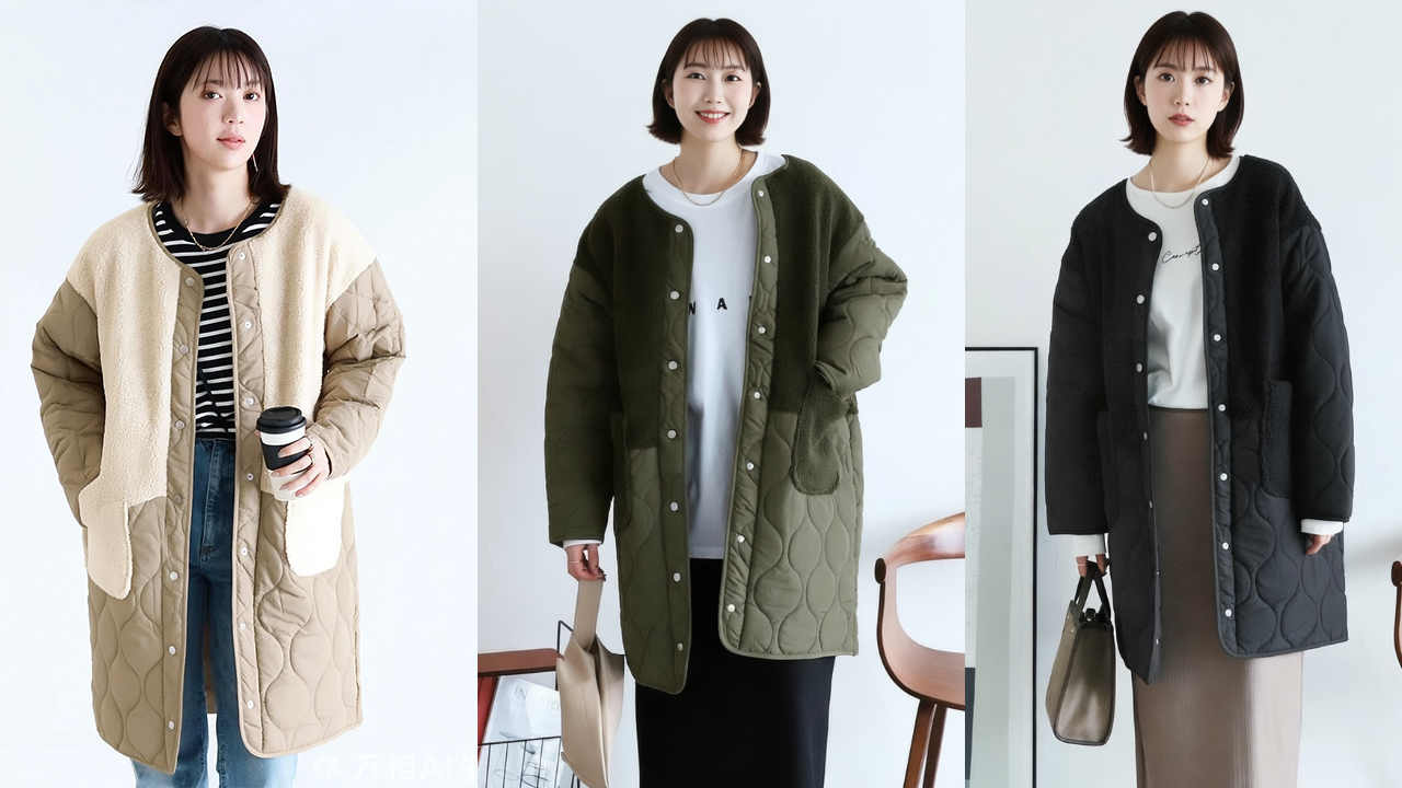 Amazon | [SPRING SEAON] キルティングコート レディース 切り替え 異