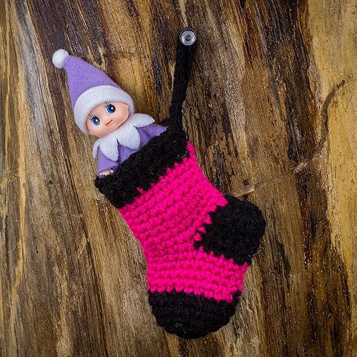 Miniatura 8 de Muñeca elfo de Navidad en mono morado