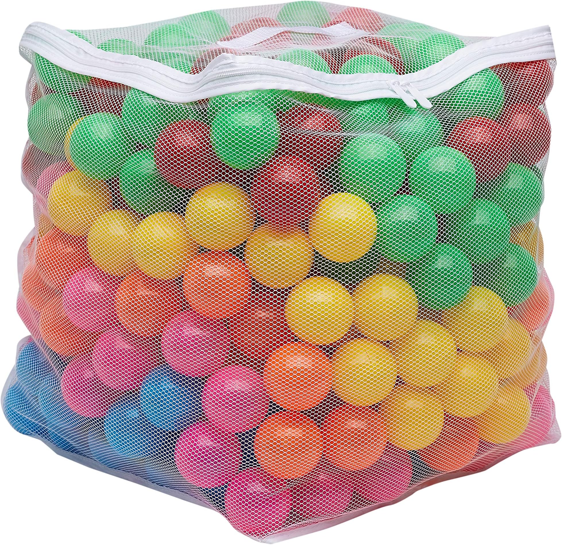 BPA Free Ball Pit Balls with Storage Bag, Crush-Proof Plastic for Toddlers Kids 12+ Months Play, Phthalate Free, 6 Bright Colors, Pack of 400