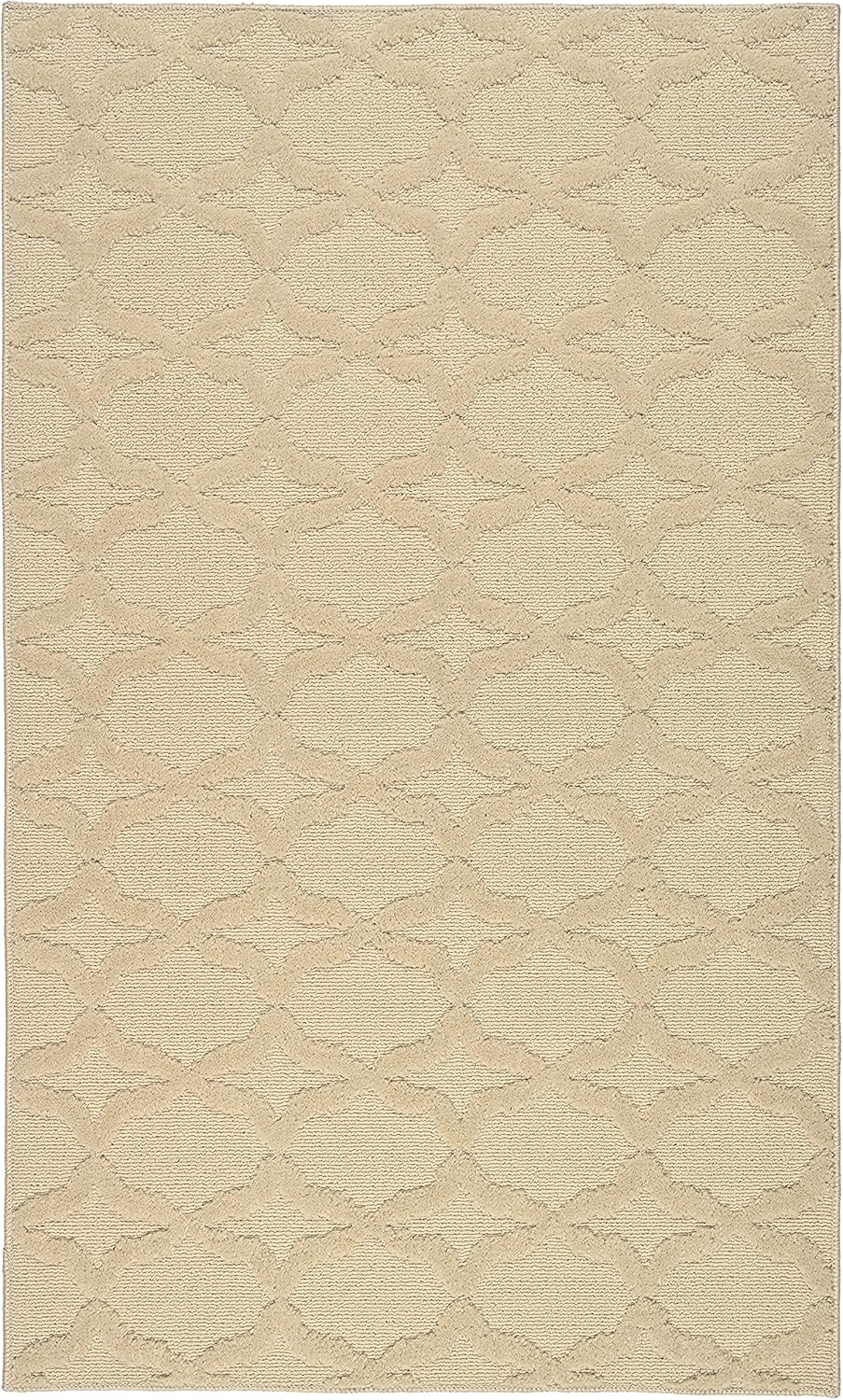Garland Rug Sparta Non Slip Polypropylene 3 Ft. X 5 Ft. Biege Tan Area Rug- Ideal for Living Rooms & Hallways, Stylish & Durable for High-Traffic Areas Tan 3 Ft. X 5 Ft.
