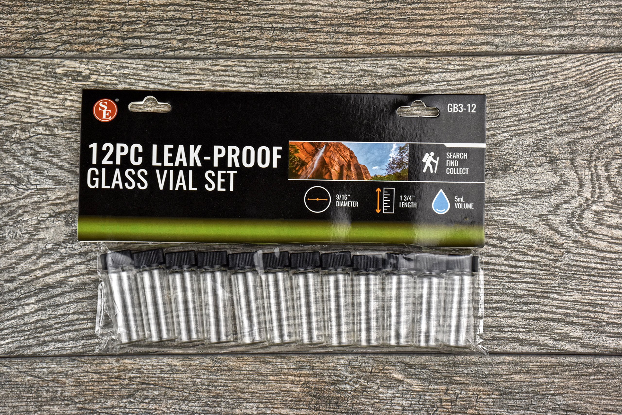 Se 2 1/2" x 5/20,3 cm antigoccia flaconcino di vetro set, GB3-12