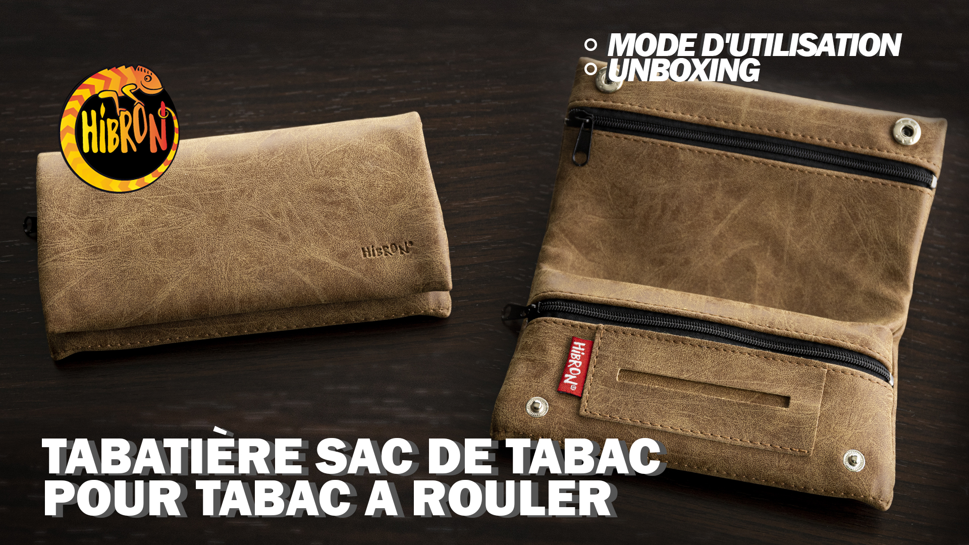 OMABETA Sac Blague à Tabac Blague à tabac en cuir pour cigarettes