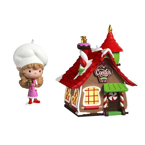Hallmark Keepsake Christmas Ornaments, Elfville Candy's Bakery, Set of 2