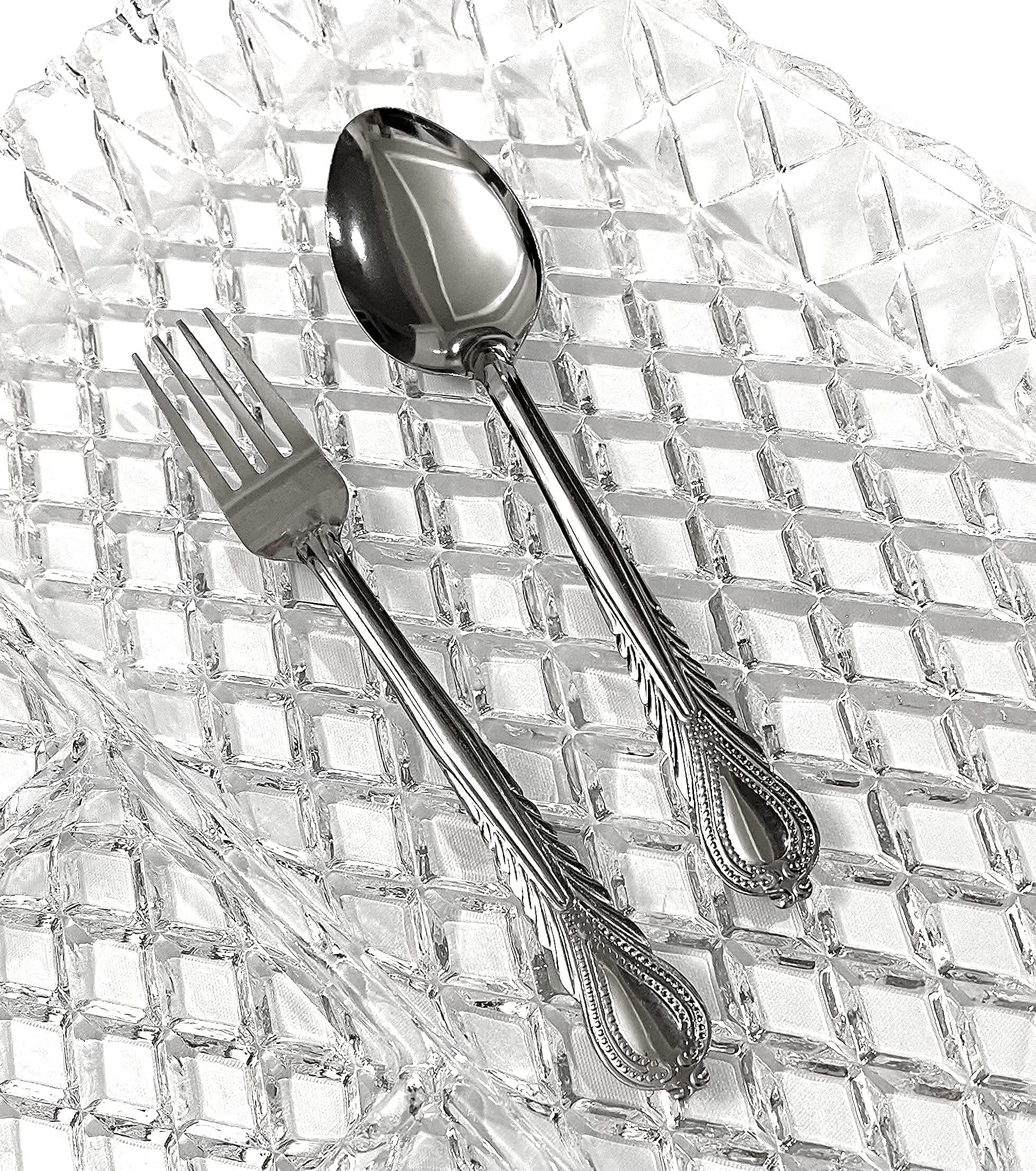 Forks and Spoons 12 Pieces Stainless Steel Cutlery Silverware Flatware Tableware Set Dishwasher Safe Rust and Heat Resistant — Amazon image 3