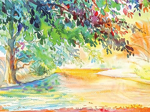 Miniatura 2 de Art1st - Papel UCreate para acuarela color blanco paquete 140 lb 256 gm  23 x 30 cm 50 hojas