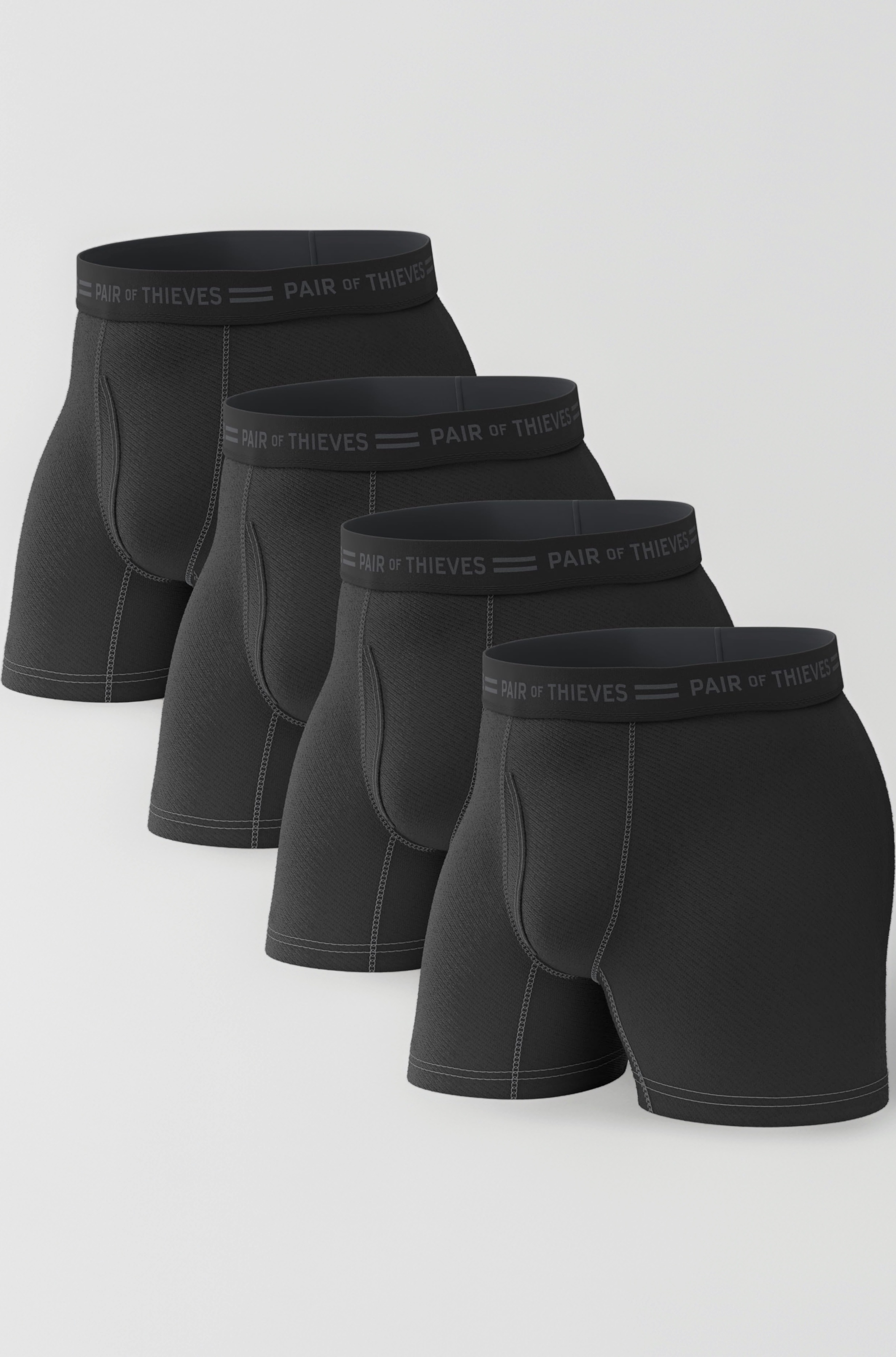 Pair of Thieves Men's 4 Pack Everyday Cotton Boxer Briefs