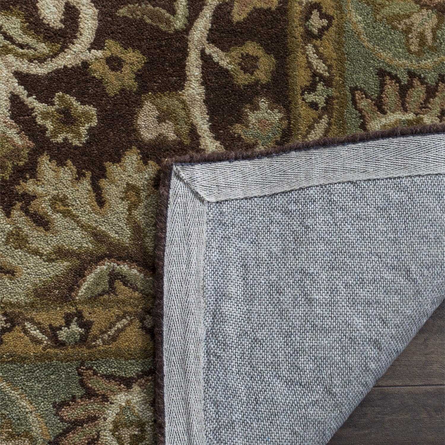 Handmade Blue Wool Tufted Area Rug, 3' x 5'