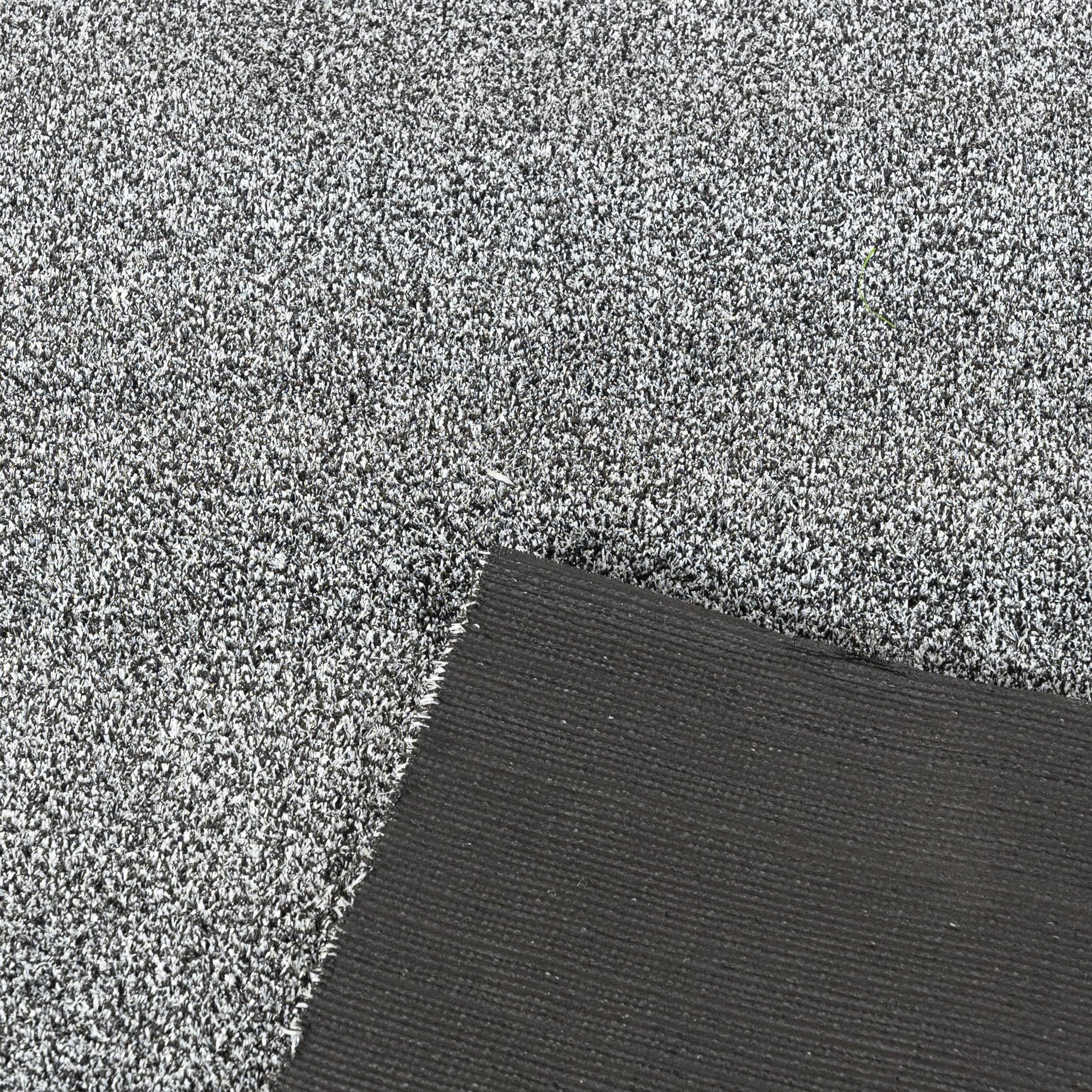Mazovia Césped Artificial/Estera Gris Impermeable, Antideslizante para Balcón, Terraza, Patio, Pabellón por Metro, Resistente a la Intemperie - 200 x 300 cm