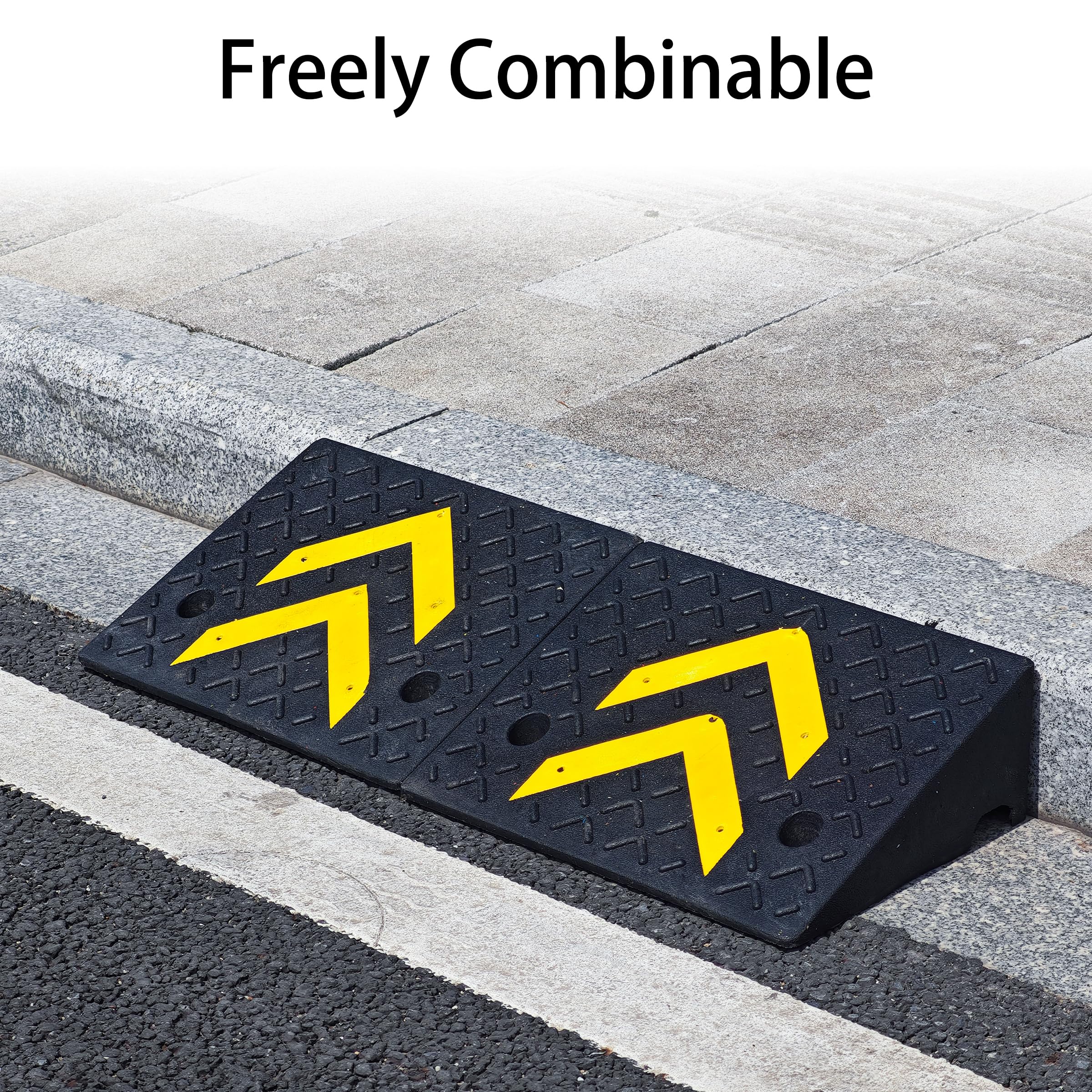 Heavy-Duty Curb Ramps - 2 Pack, 11000 lb Capacity -5