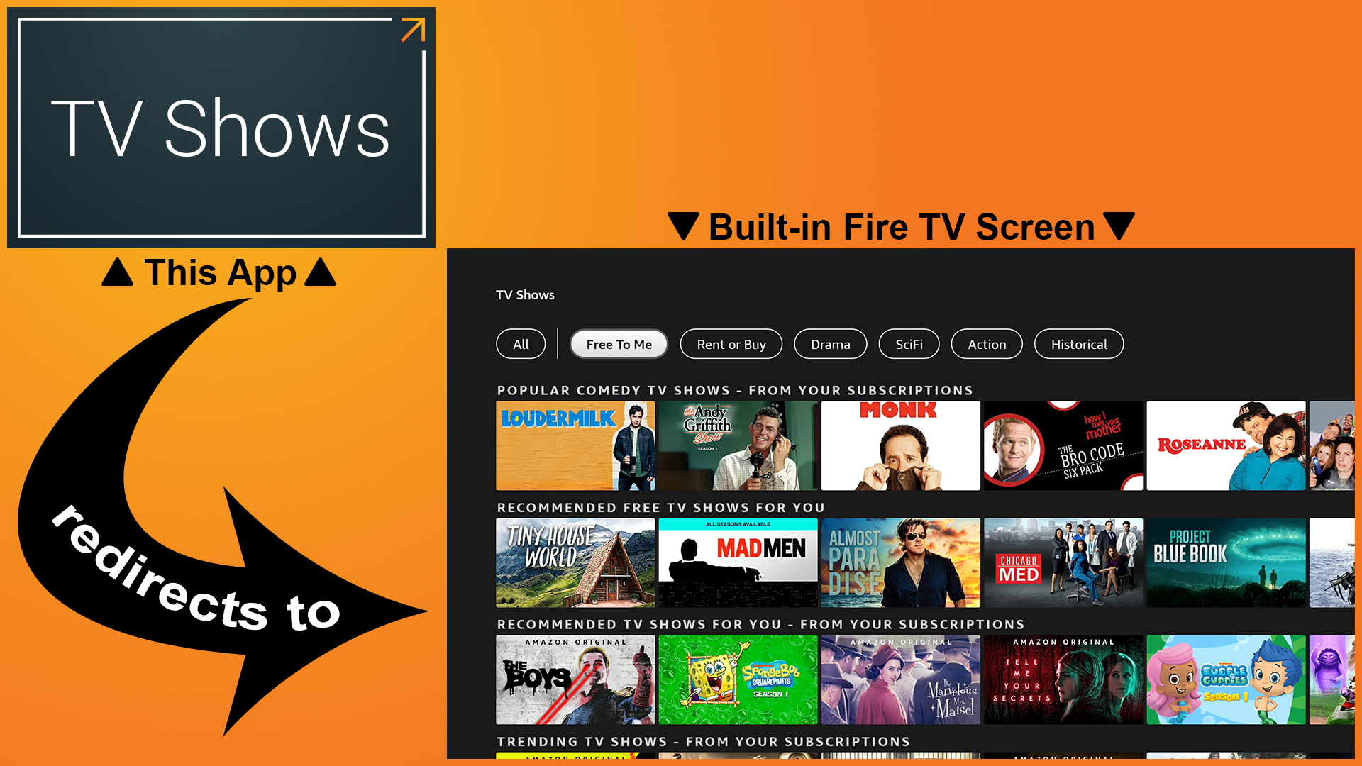 TV Shows - Loader shortcut for Fire TV - App on Amazon Appstore