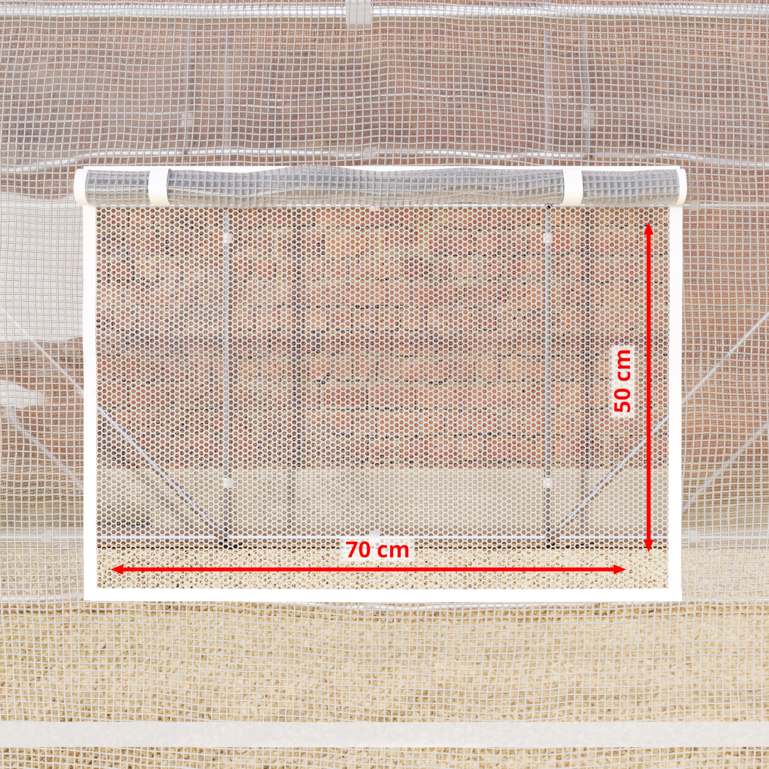 TOOLPORT Serra a tunnel addossata 2x3 m in PE 180 g/m² stabilizzato UV con struttura in acciaio zincato, serra per pomodori con finestre laterali