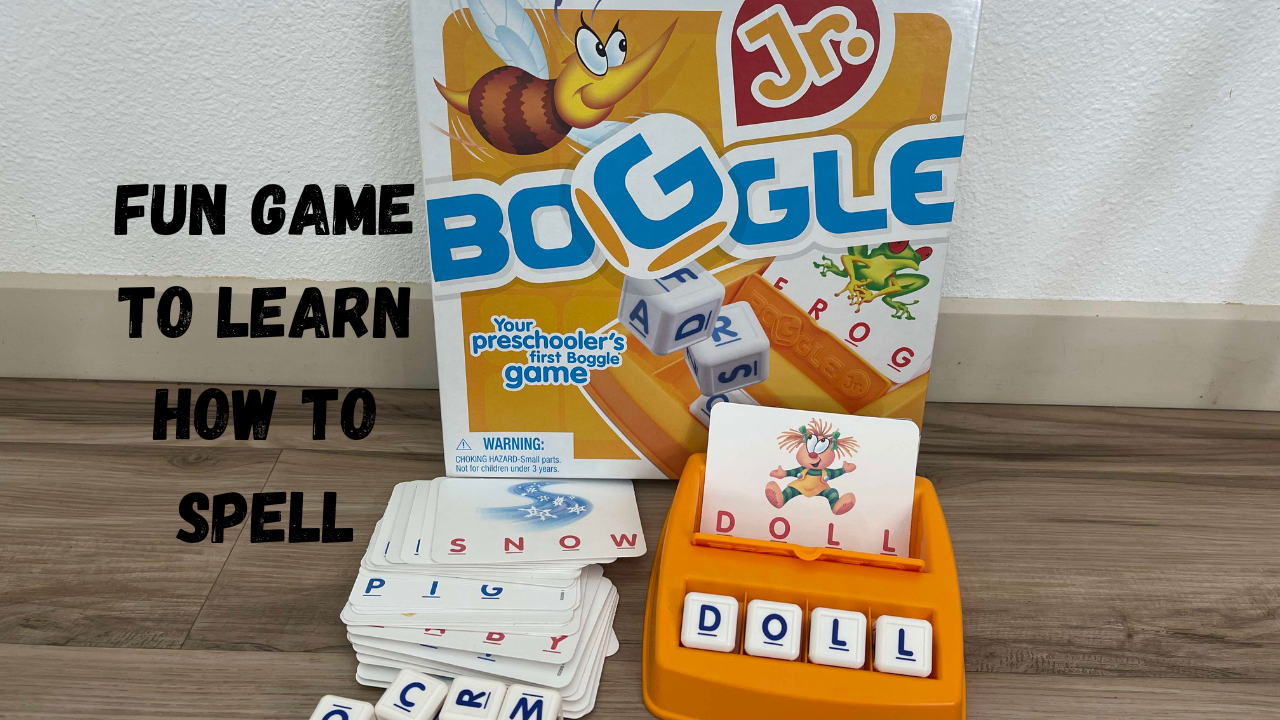 Watch Review- Hasbro gaming boggle junior, preschool board game on