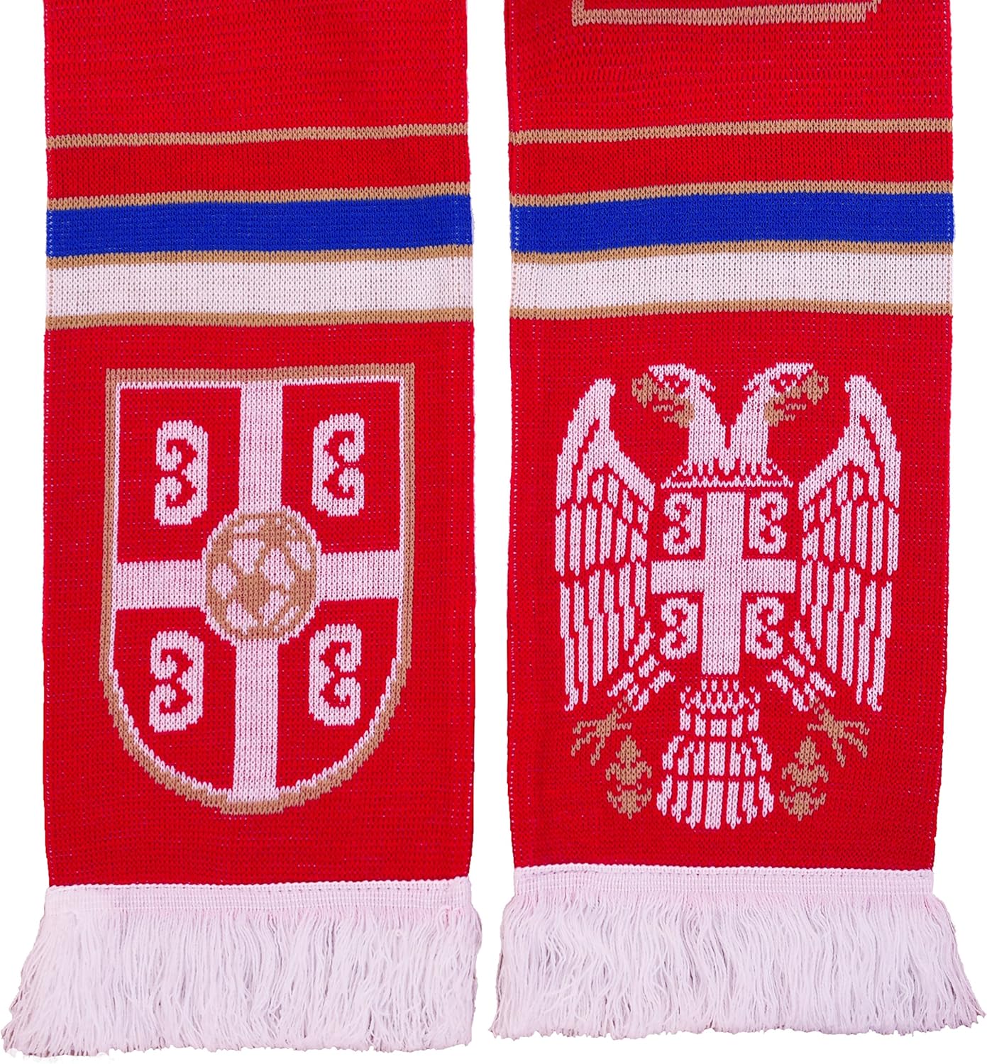 Serbia Soccer Knit Scarf