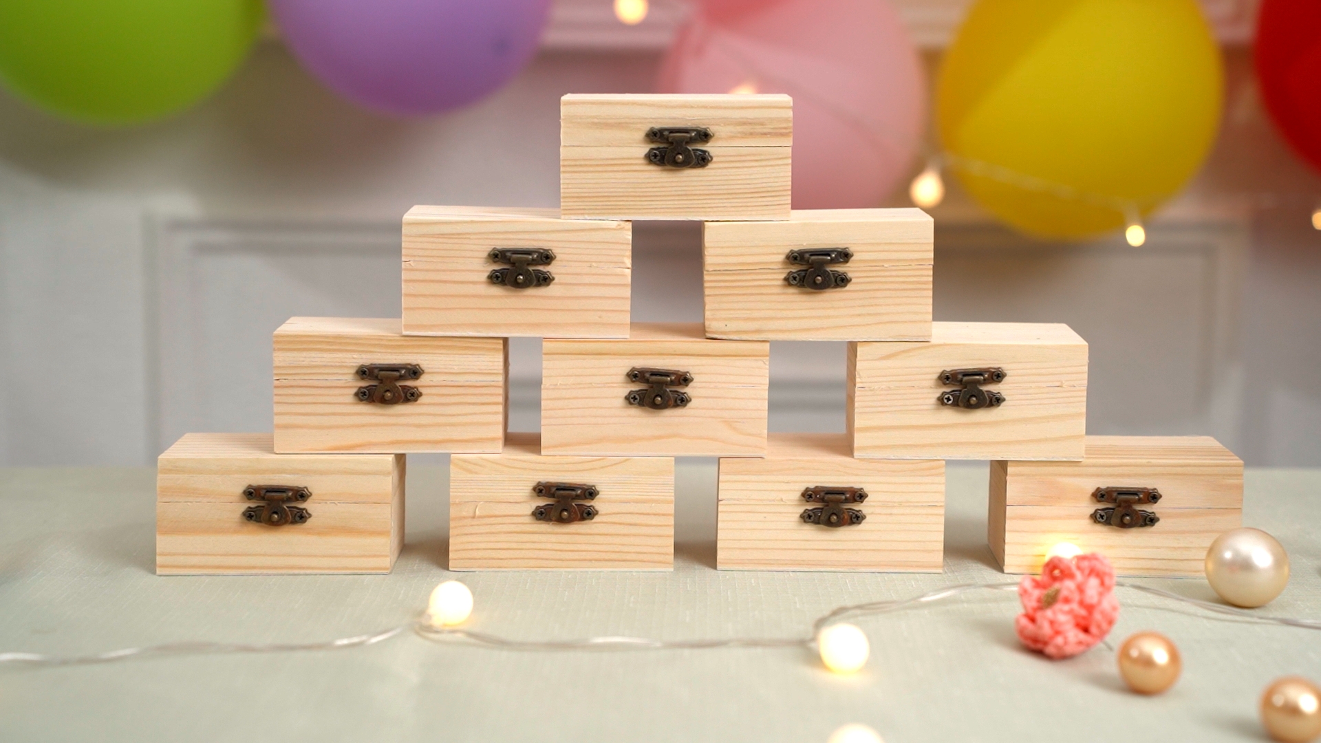 Amazon.com: Thyle 48 Pcs Unfinished Wood Boxes for Crafts, Small