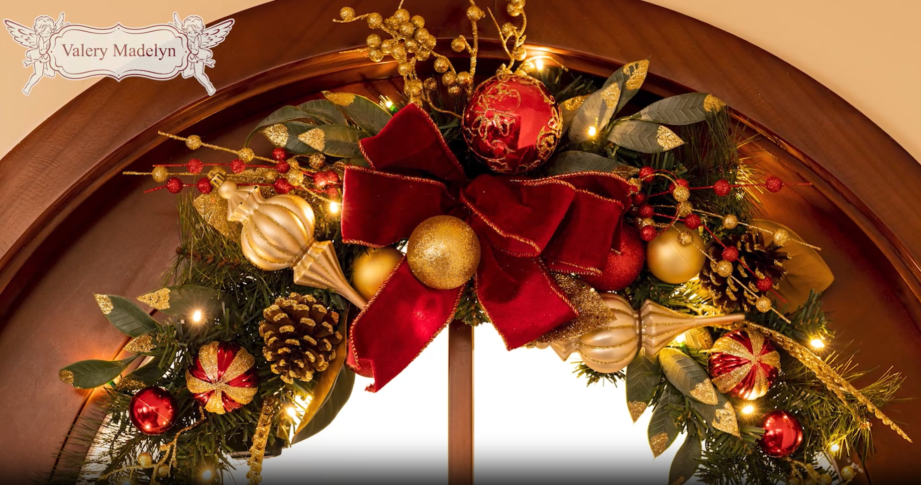 Amazon.com: Valery Madelyn Pre-Lit Christmas Swag for Decorating