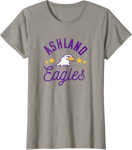 Miniatura 12 de Ashland University Camiseta con logotipo de Eagles, Gris Gris Oscuro,Blanco,Plateado,Gris Jaspeado