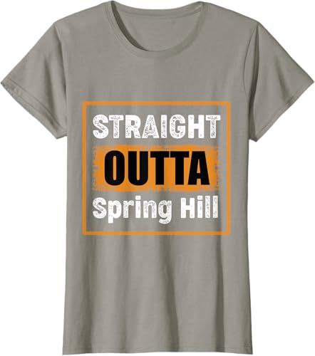 Miniatura 14 de Straight Outta Spring Hill Tennessee USA Vintage Humor T-Shirt Black,Navy Blue,Asphalt Grey,Slate Grey,Cranberry Red,Red,Kelly Green,Brown,Olive