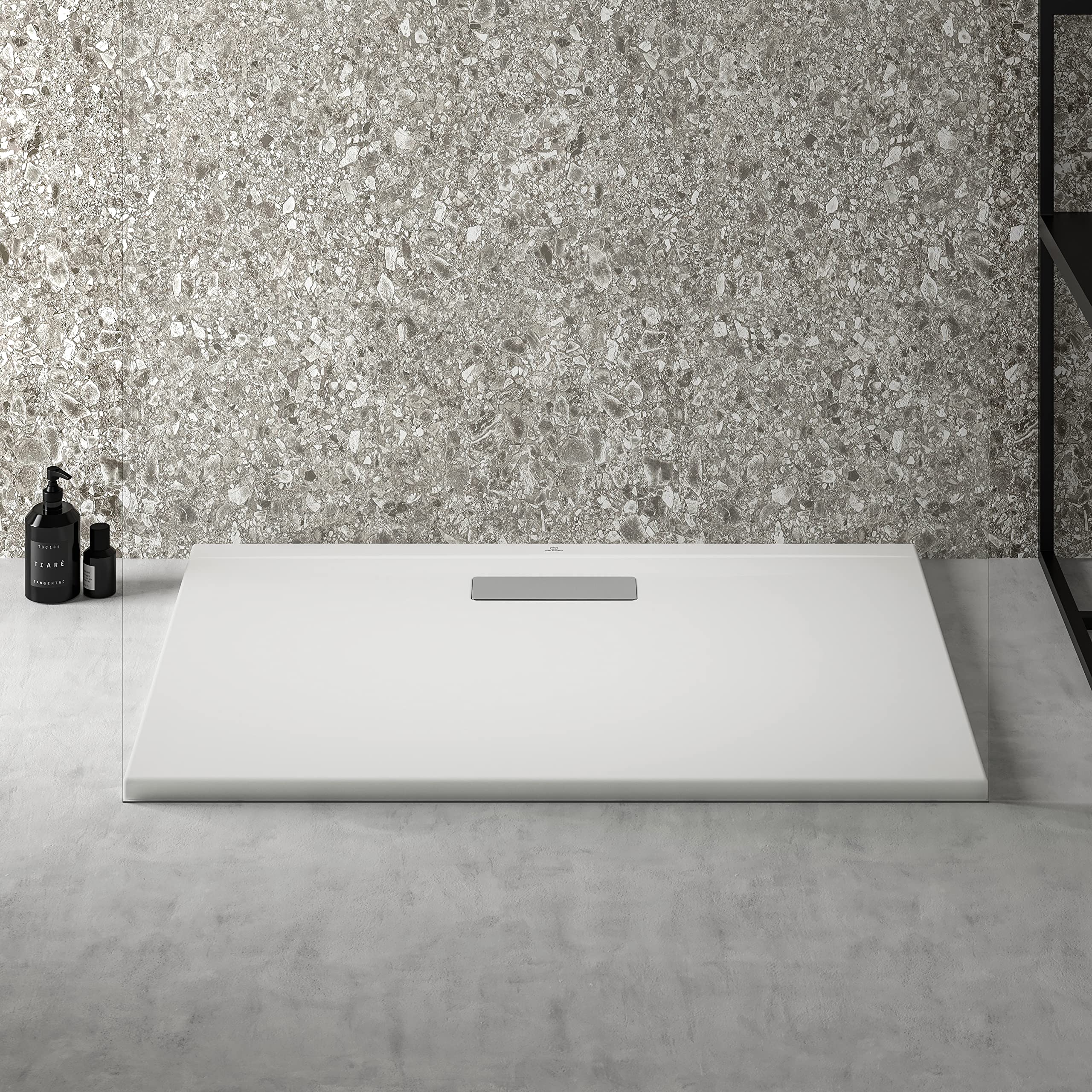 Ideal Standard Receveur de Douche Ultra Flat New Rectangulaire 100 x 70 cm Ultra-plat Hauteur 2,5 cm Acrylique Blanc Brillant T447501