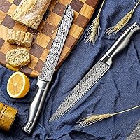 Vista 5 de Astercook Juego de Cuchillos, Juego de Cuchillos de Cocina de 15 Piezas con Bloque, Afilador de Cuchillos Integrado, Juego de Bloque de Cuchillos