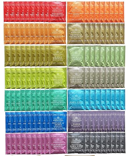 Harney Sons Muestra de bolsas de té surtidas 140 unidades ideal para salas de descanso oficinas servicio de alimentos