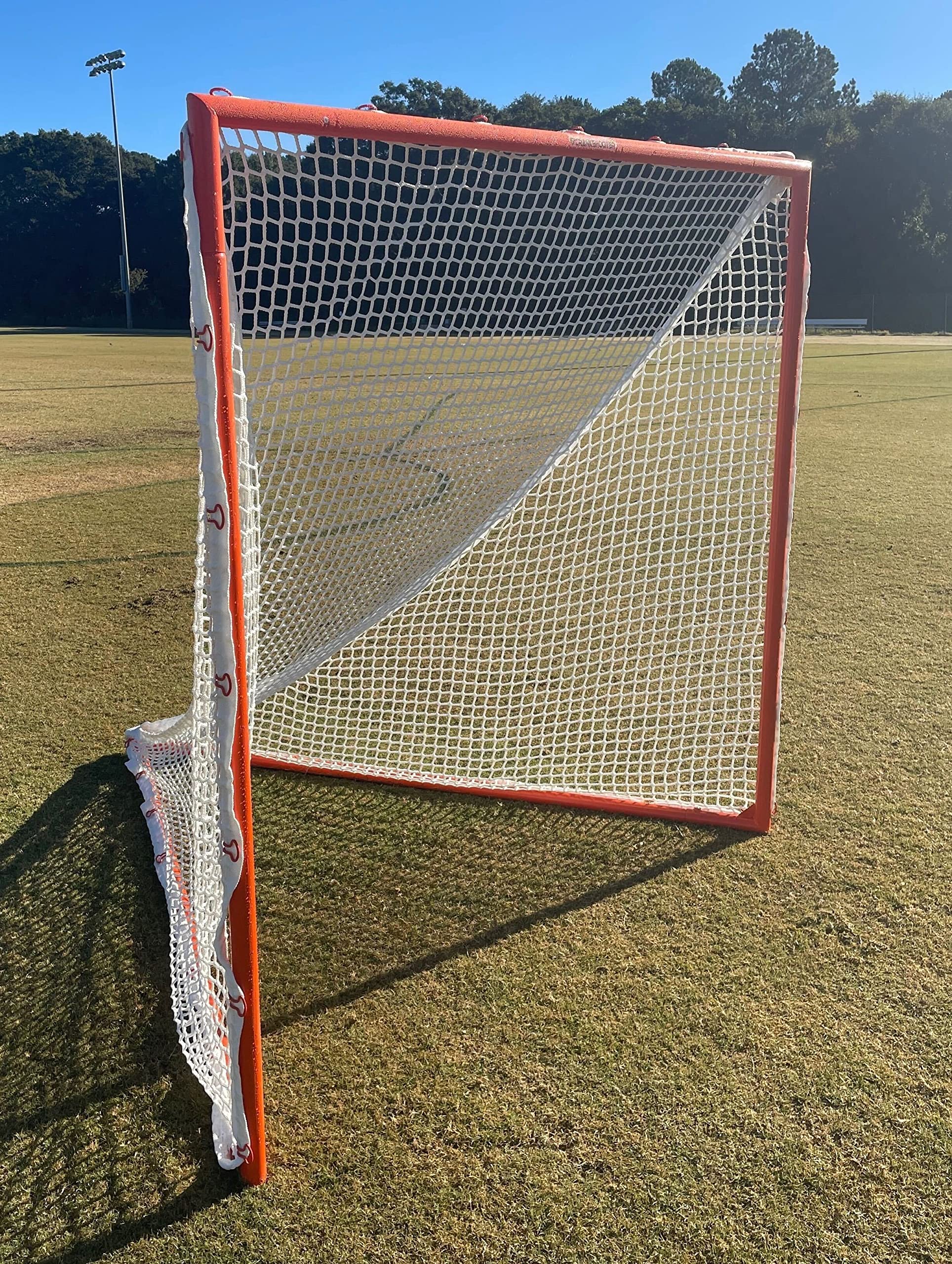 CRANKSHOOTER Quick Clip Tournament Goal, with Quick Attach 6mm White Netting, Sets Up in 90 Seconds