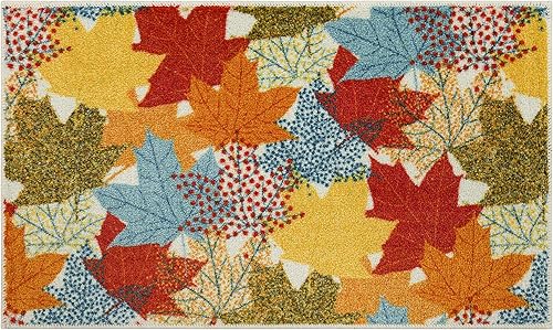 Miniatura 3 de Mohawk Home Alfombra de cocina de cosecha, hojas multicolor (2' 6" x 4' 2")