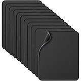 Zhithink 11 Pack Mouse Pad with Reinforced Stitching Edge, Washable Mousepad with Grippy Non-Slip Rubber Base, 0.12 Inch Thick Smooth Tracks Computer Mouse Pads Bulk for Desk, Black, 10.2x8.2 Inch