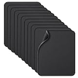 Zhithink 11 Pack Mouse Pad with Reinforced Stitching Edge, Washable Mousepad with Grippy Non-Slip Rubber Base, 0.12 Inch Thick Smooth Tracks Computer Mouse Pads Bulk for Desk, Black, 10.2x8.2 Inch