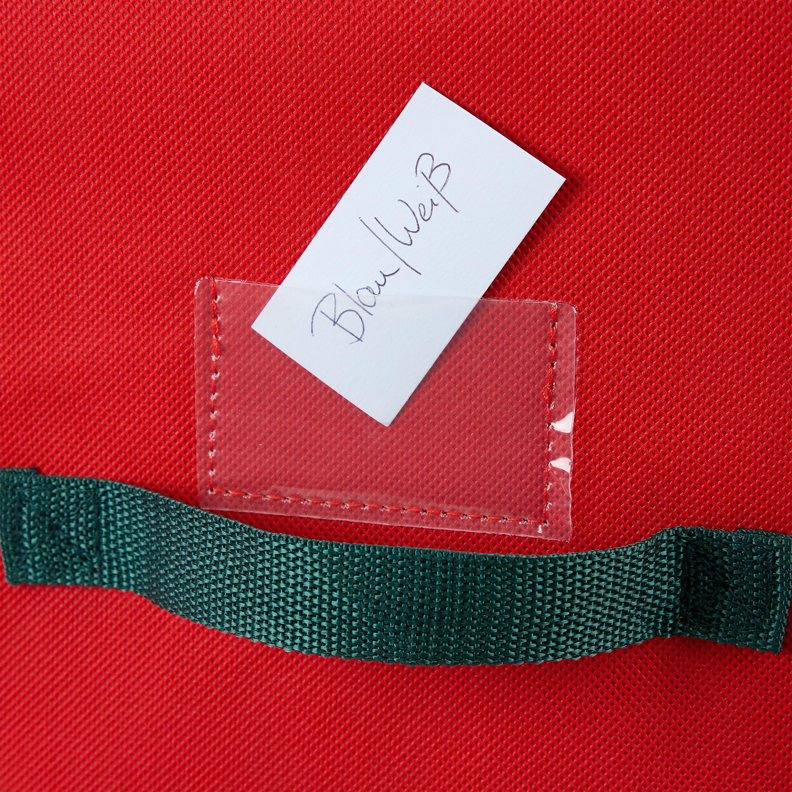 Relaxdays Scatola per Palline di Natale, Borsa Porta Palle e Addobbi Natalizi a 128 Scomparti, 30x30x60 cm, Rosso Verde
