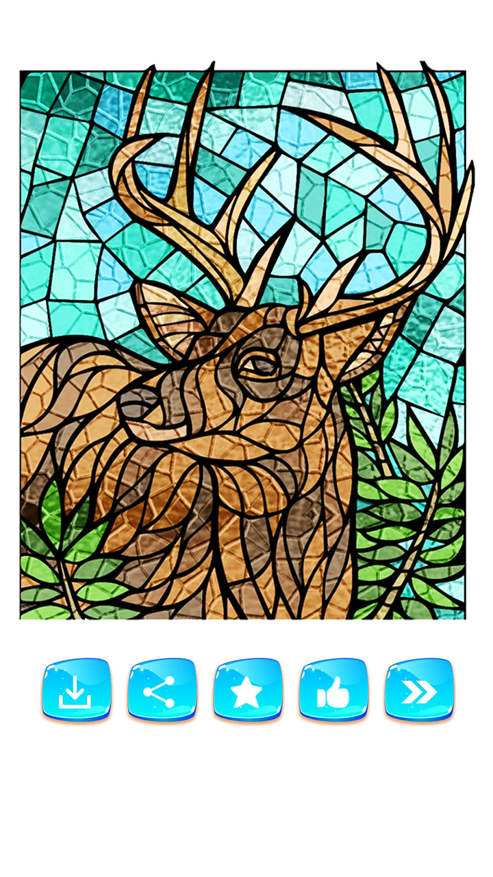 Stained Glass Color By NumberPaint By Number Free App on Amazon Appstore