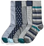 Mens Comfortable Patterned Dress Socks&comma; 5 Pairs