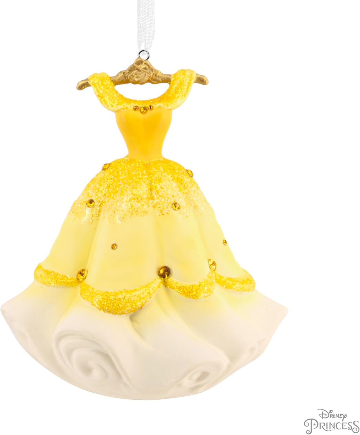 Hallmark Disney Princess Belle's Gown Christmas Ornament, Ceramic, Gifts for Disney Fans - Image 8