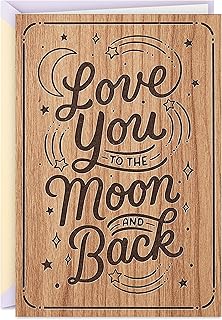 Hallmark Signature Wood Mothers Day Card (Love You to The Moon and Back)