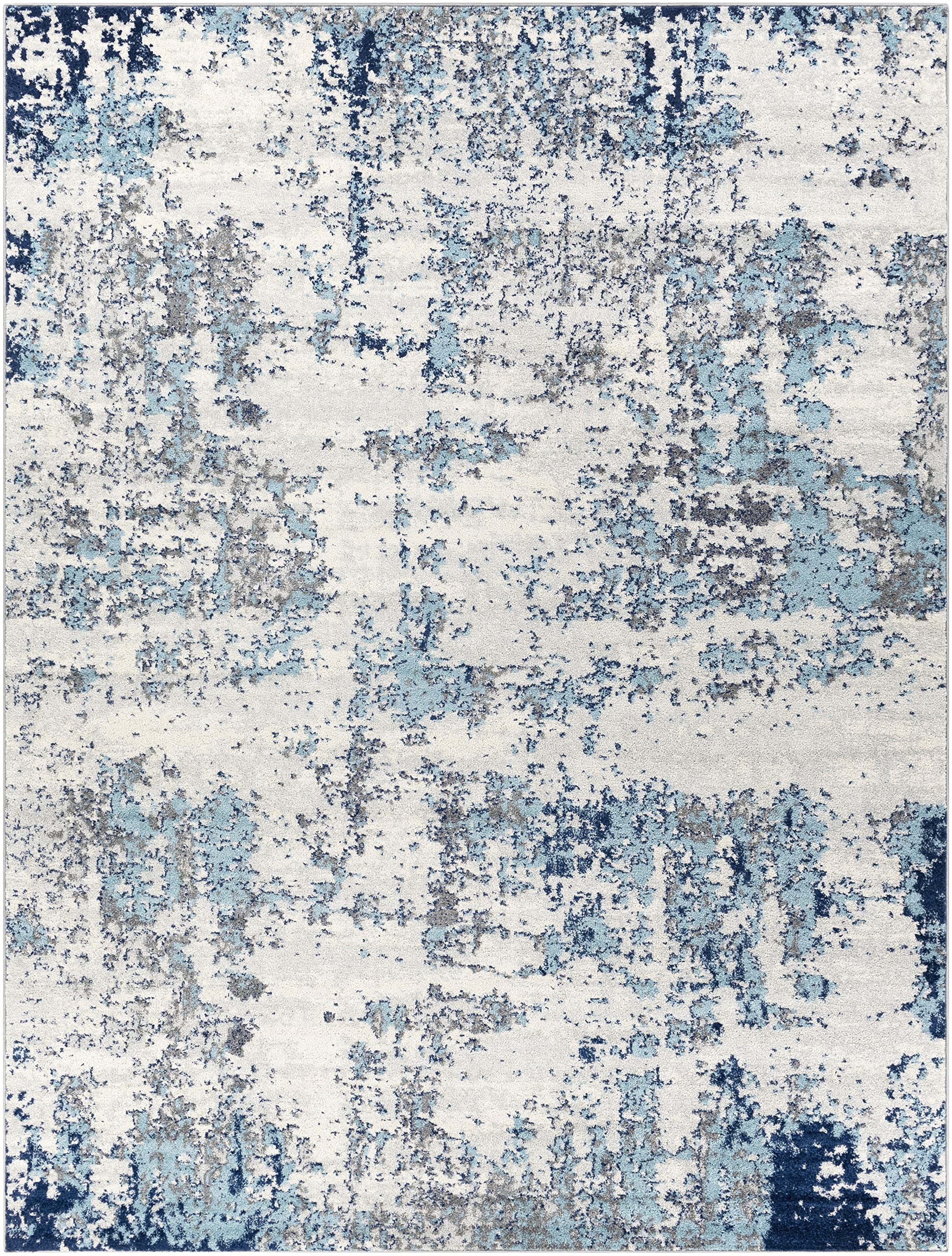 Photo 1 of Artistic Weavers Arti Modern Abstract Area Rug,7'10" x 10'3",Dark Blue/Aqua 7 ft 10 in x 10 ft 3 in Dark Blue/Aqua