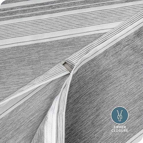 Miniatura 5 de Bare Home Tamaño Queen  Colección de fundas de edredón súper suaves de primera calidad de 1800 hilos, Funda de edredón liviana con textura suave