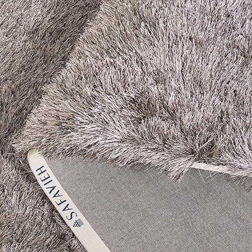 Miniatura 7 de Safavieh Colección Paris Shag, alfombra de poliéster, Polipropileno, Sable