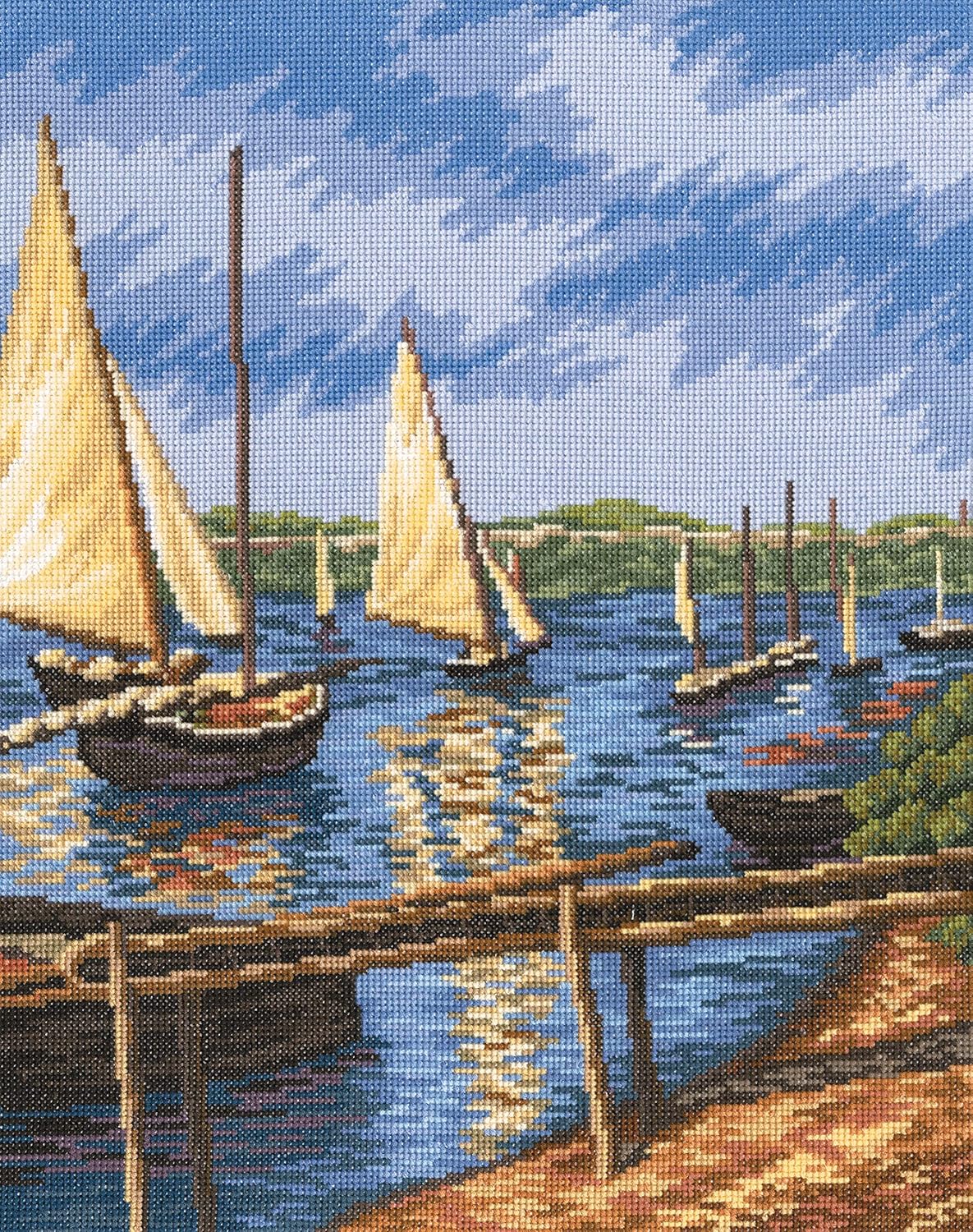 RTO Counted Cross Stitch Kit Sailing Boats M399, 29x37 cm, DIY