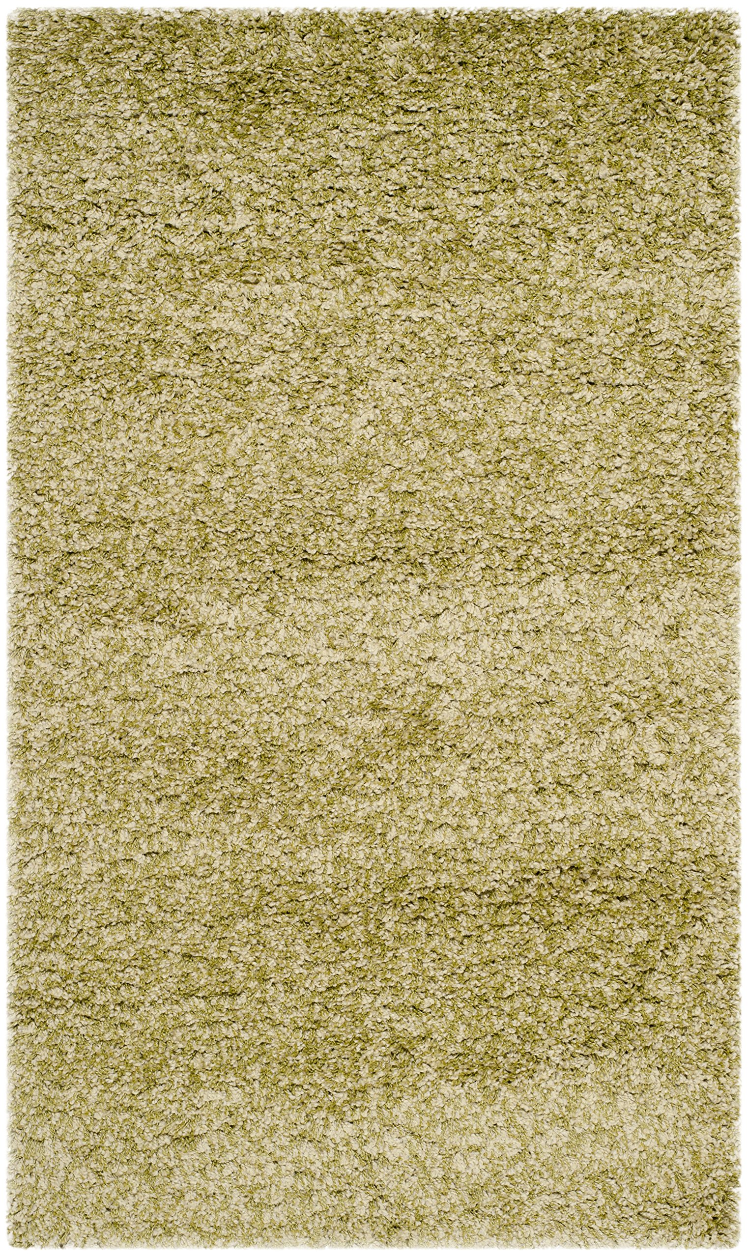 SAFAVIEH California Shag Collection Accent Rug - 2'3" x 5', Green, Non-Shedding & Easy to Clean