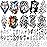 EGMBGM 53 Sheets 3D Large Tiger Dragon Temporary Tattoos For Women Thigh Men Arm Adult, Half Sleeve Halloween Gangster Lion Owl Fake Tattoo Sticker, Warrior Wolf Flower Bulk Tiny Small Tatoos Finger