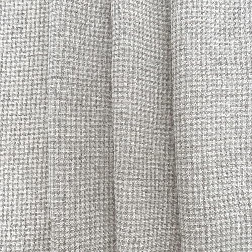 Miniatura 6 de Tela de lino caqui a cuadros de sirsaca  Material de tela duradera  Ideal para manualidades, ropa y decoración del hogar