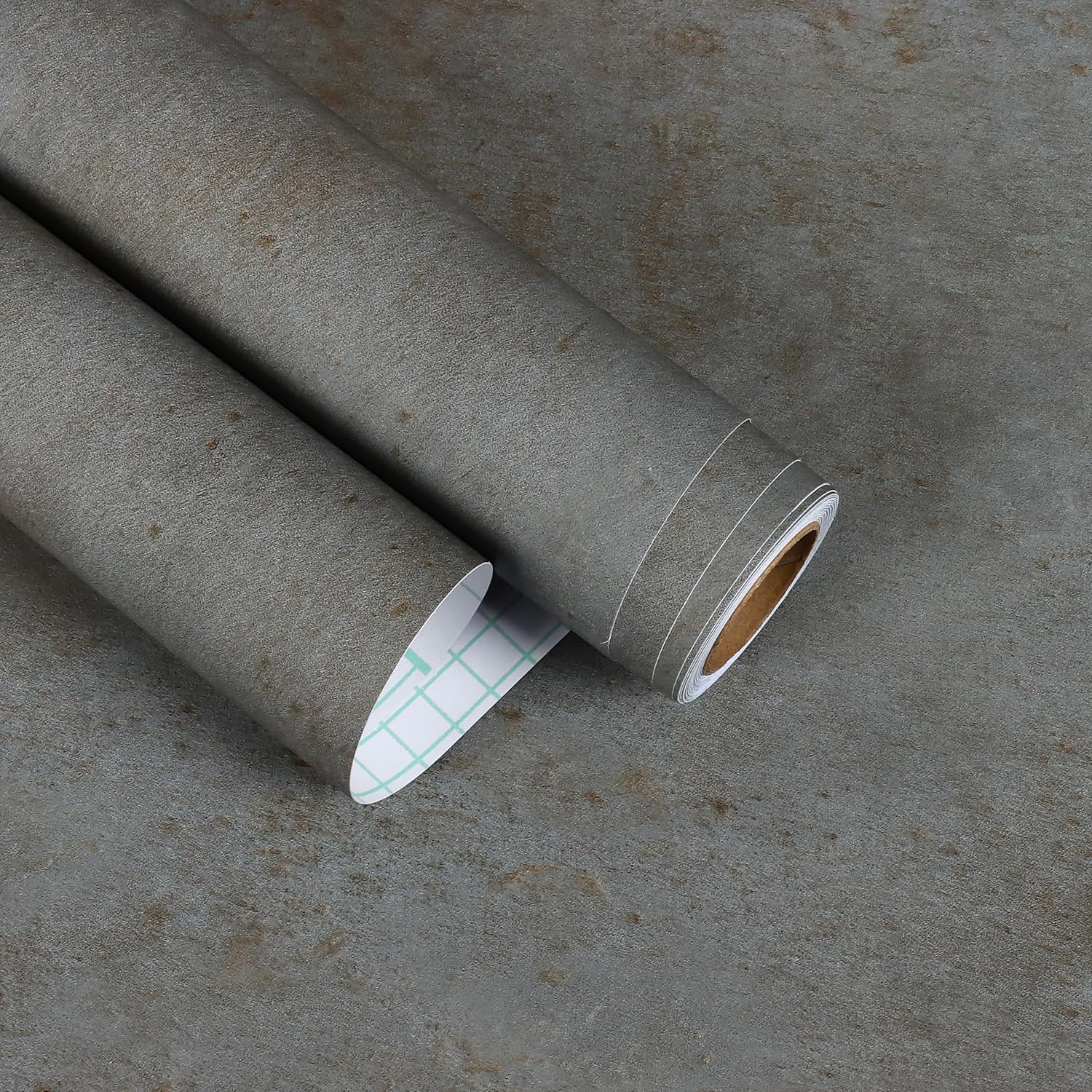 15.7"x160" Rusty Grey Concrete Wallpaper Peel and Stick for Bedroom Removable Industrial Concrete Contact Paper for Countertops Waterproof Faux Cement Wallpaper Grey Vinyl Wrap for Bathroom