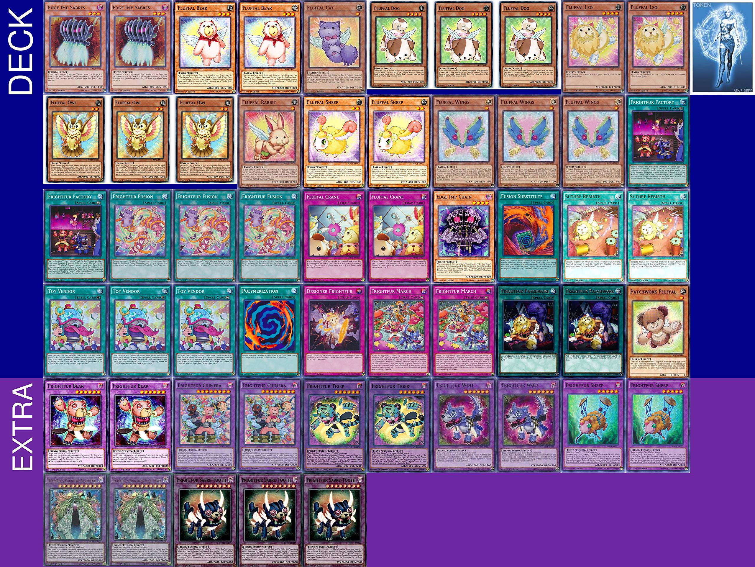 YUGIOH Tournament Ready Fluffals Deck con cubierta extra completa con  exclusivo token para juegos Phantasm : Amazon.com.mx: Juguetes y Juegos