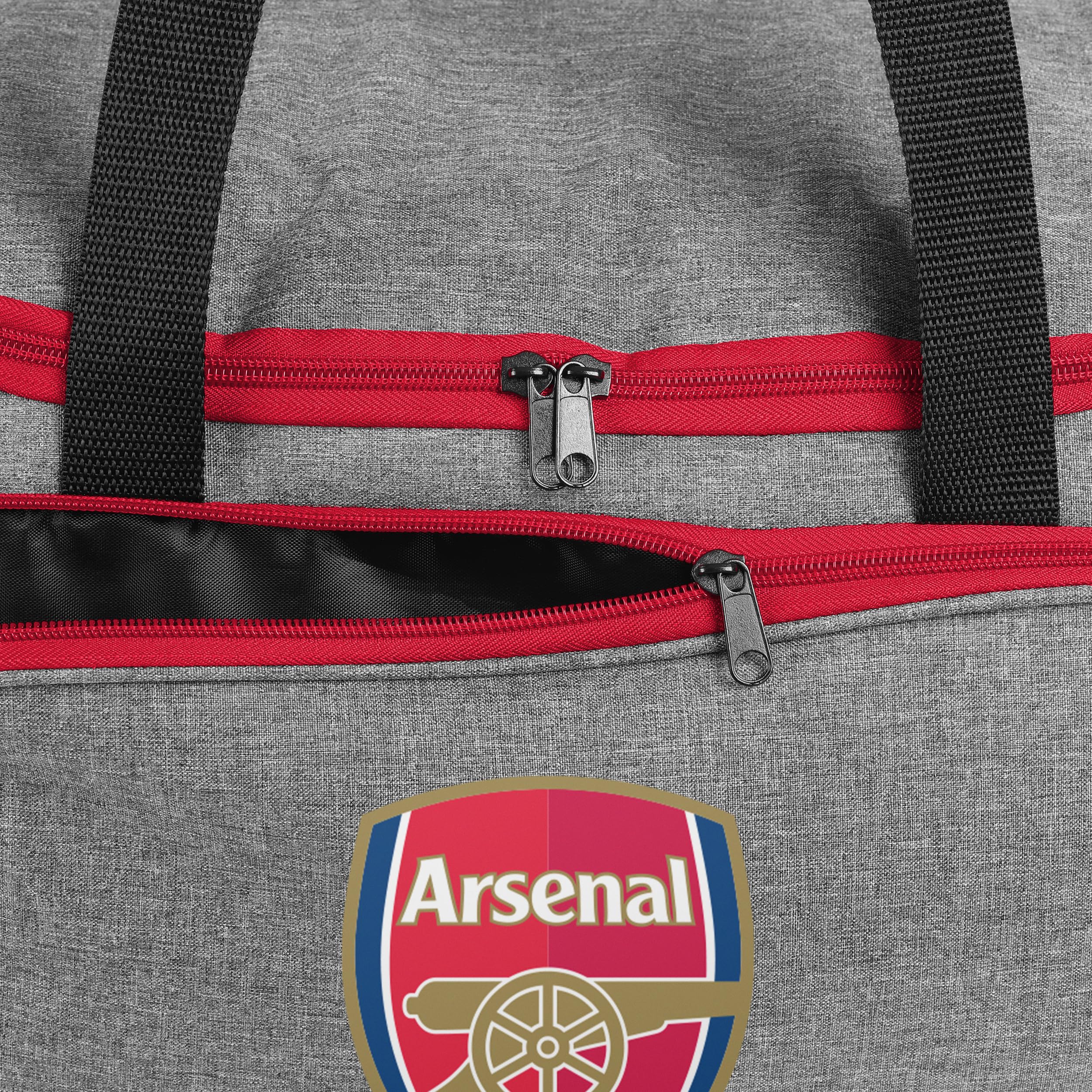 Foco Bolsa de Lona Gris con Licencia Oficial del Arsenal FC