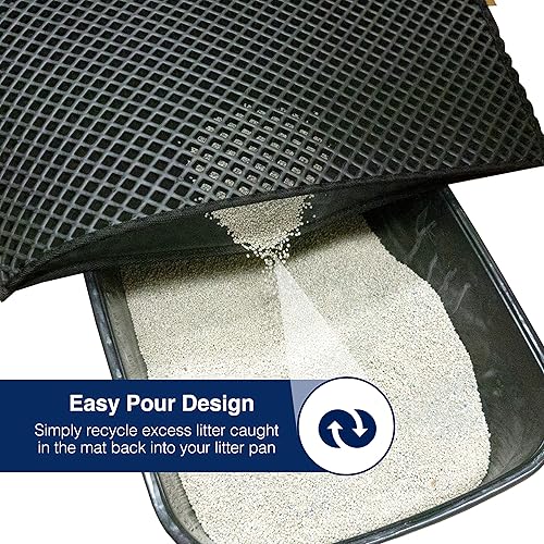 Miniatura 4 de Fresh Kitty Tapete original de alta calidad para gatos, grande, sin ftalatos, resistente al agua, atrapa la arena de la caja y los gatos, control de