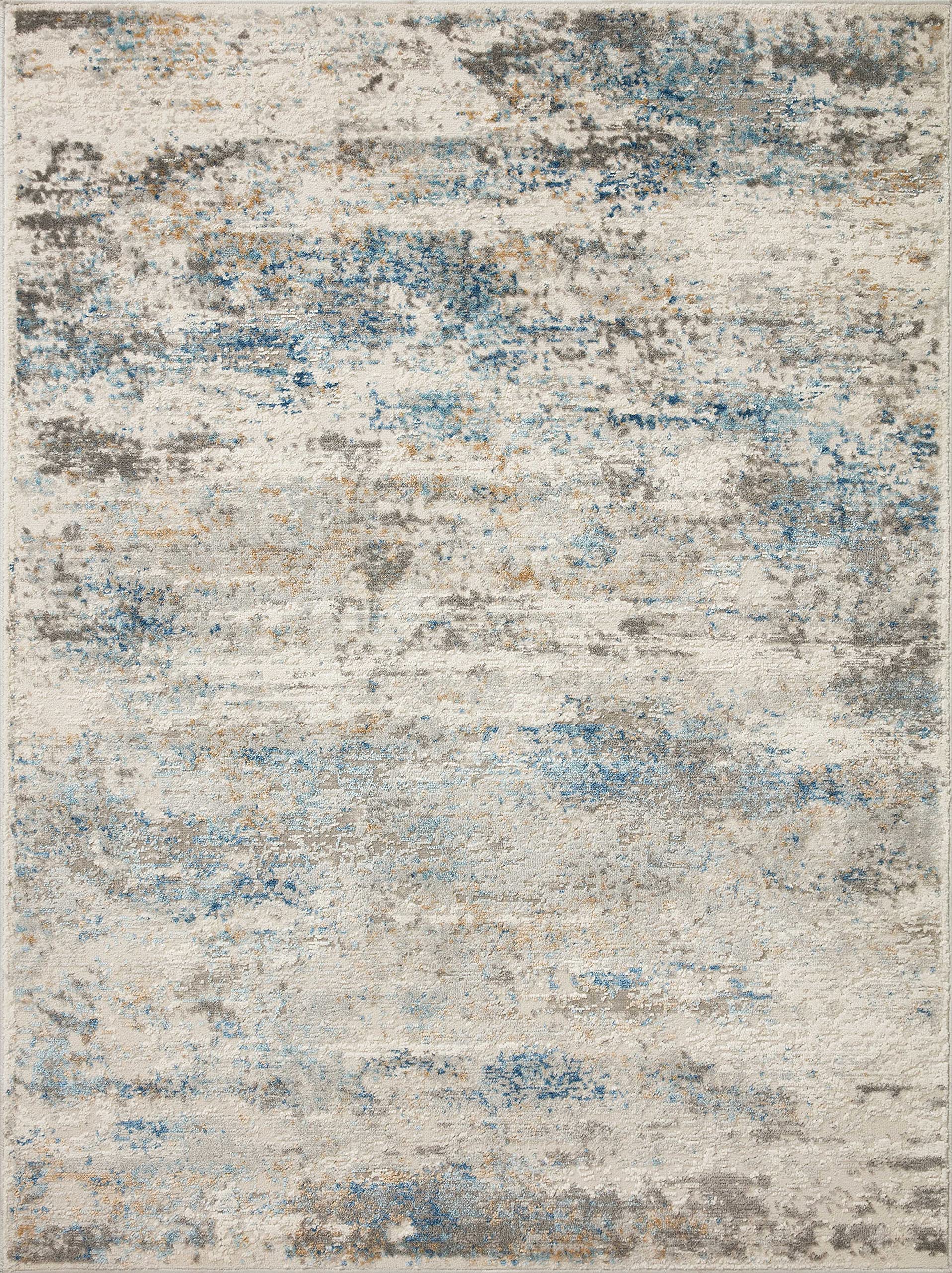 Loloi II Estelle Collection EST-03 Ivory/Ocean, Transitional 9'-3" x 12'-10" Area Rug