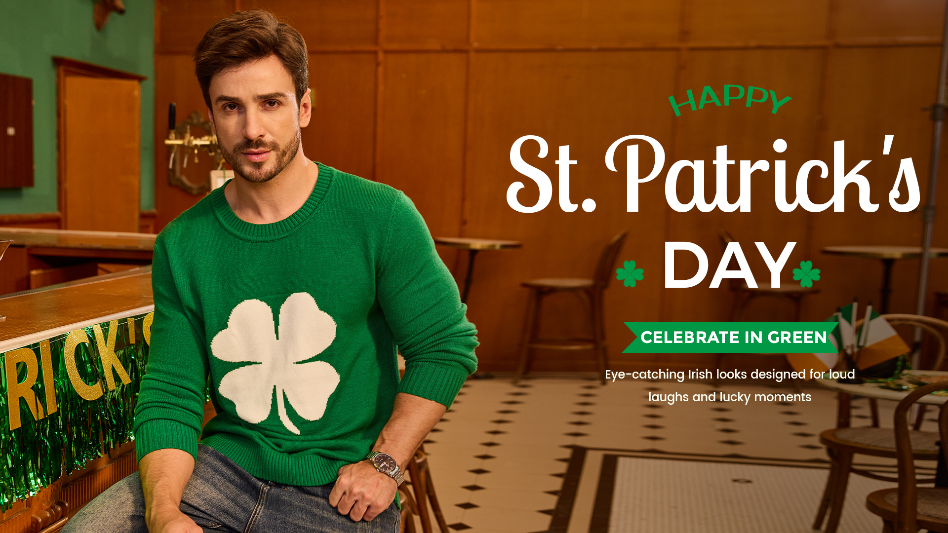 Illustrazione Con Quadrifoglio Per Il Giorno Di St Patrick