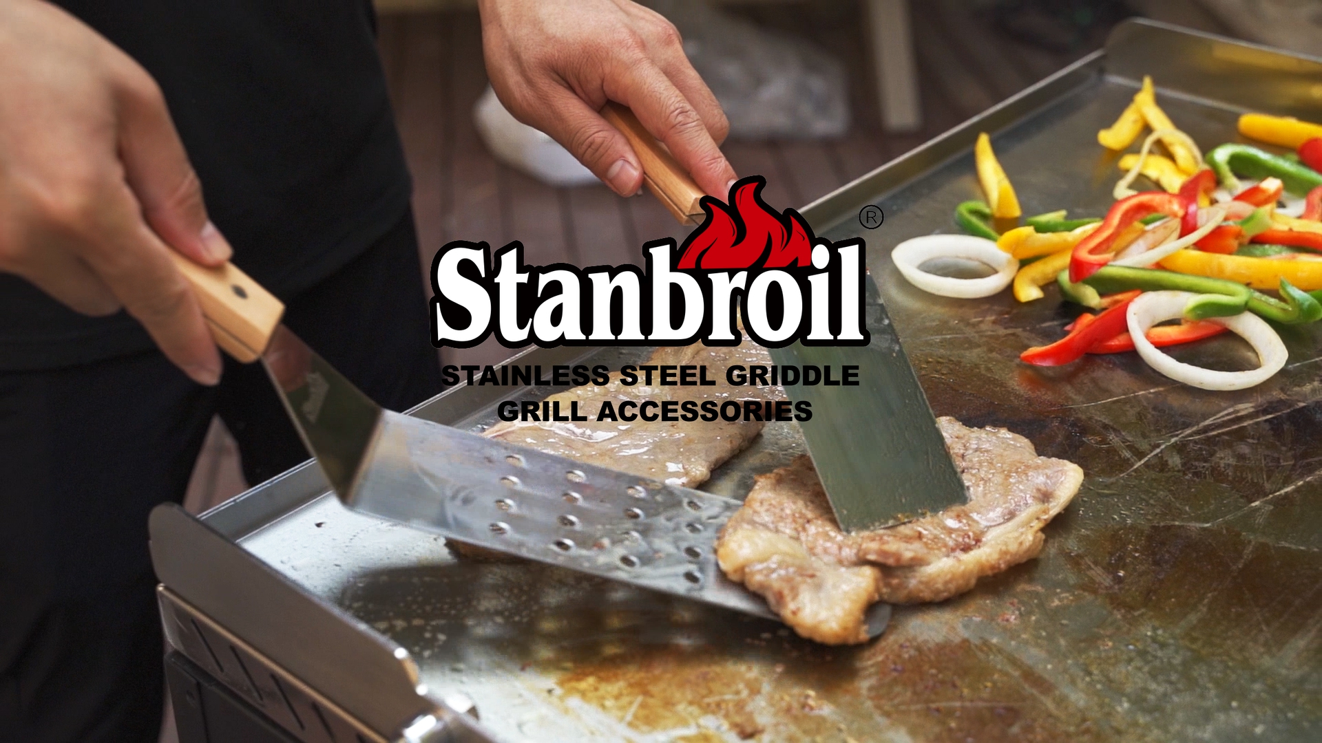Set de 3 espátulas de acero inoxidable Stanbroil para parrilla miniatura 7