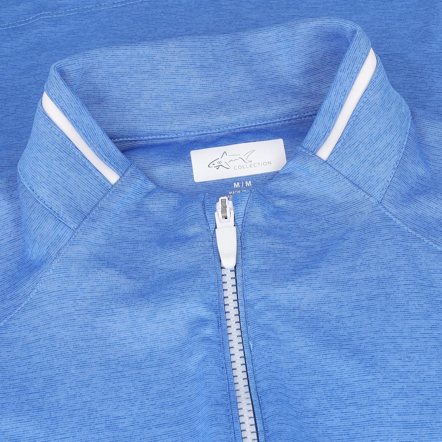 Greg Norman Leaderboard Ultra Stretch Half Zip Aegean Blue/Heather L - Image 5