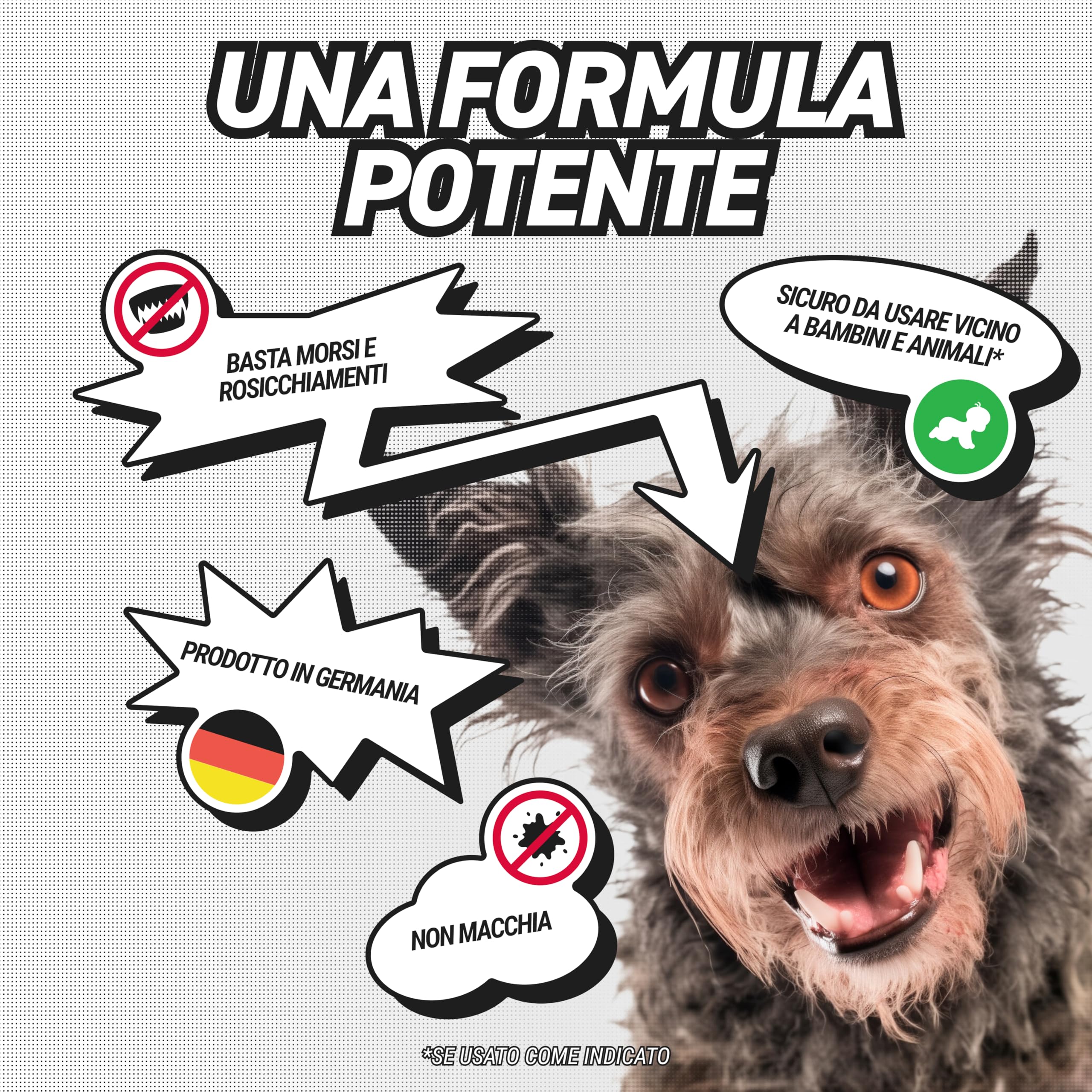 RepellShield Spray Disabituante per Cani - 250ml - Anti Pipì & Morsi, Protegge Mobili & Giardino - Non Macchia - Spray Amaro per Addestramento Cani e Gatti Sicuro & Efficace